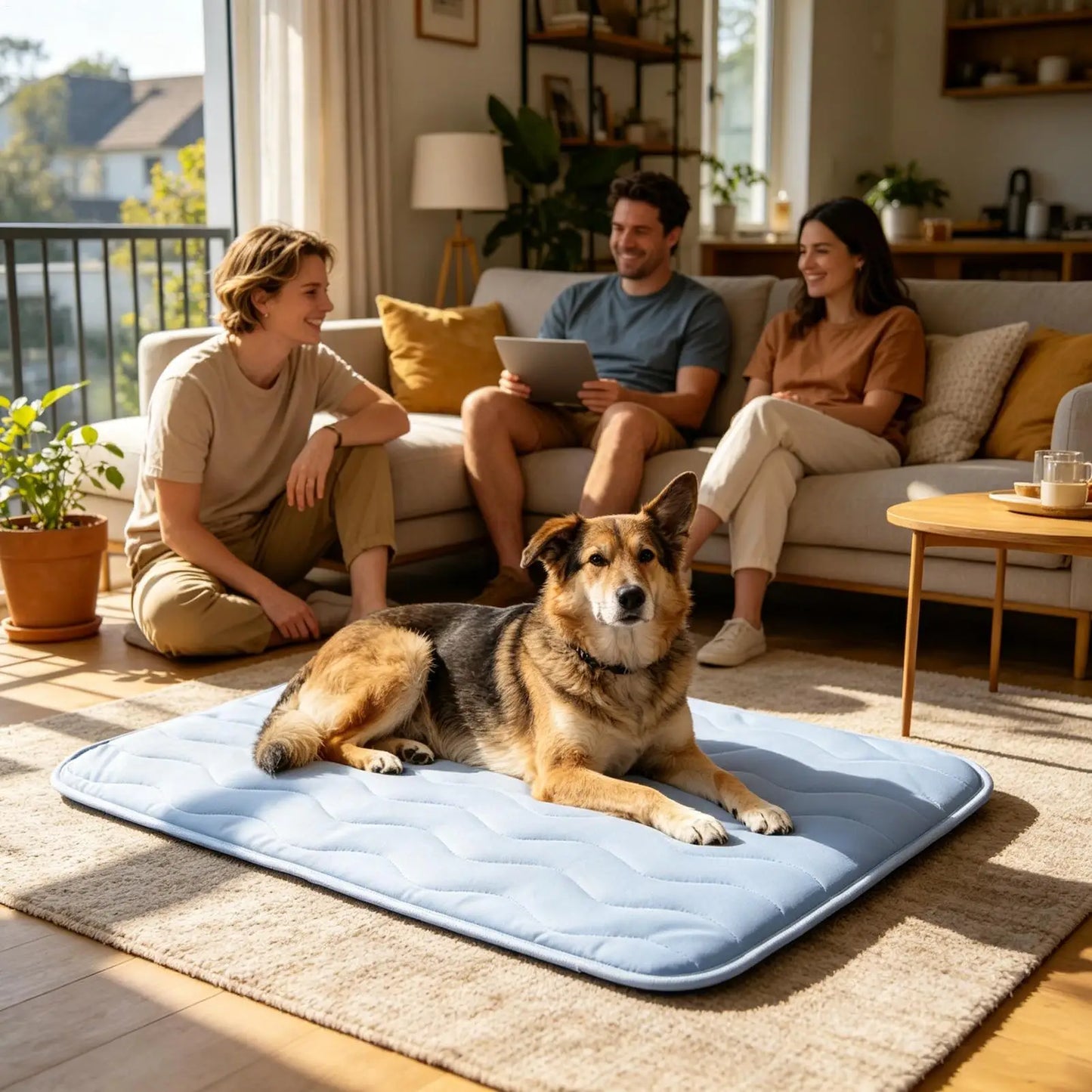 Cooling Mat for Dogs Breathable Washable Non-Slip Cat Cooling Mat for Puppy Sleeping Summer Outdoor Indoor Car Travel Crate Cage
